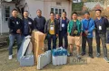 Polling officials under Pughoboto leaving for their respective Polling station at Pughboto