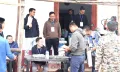 Polling teams collecting polling materials and EVM at Tuensang