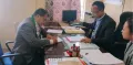 Vipopal Kintso filing his nomination at Jakhama