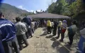 Voters queuing to cast their votes at Inspection Bungalow, Khonoma
