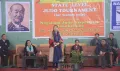 DFO Mokokchung, Dr. Sentitula, IFS speaking at the opening programme of the State Level Judo Tournament (for women only) at Multi-Sports Complex, Mokokchung on 21st March 2023.  (DPRO Mokokchung) 