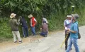 Technical team assigned by Department of Geology and Mining, surveying and assessing suitable areas at Alahuto colony on 16th July 2024