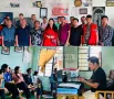 EAC Longleng, Imkongnukla Ao along with other officials, during the 10th day of the Dharti Aaba Janbhagidari Abhiyaan tour at Yongam Village, Longleng