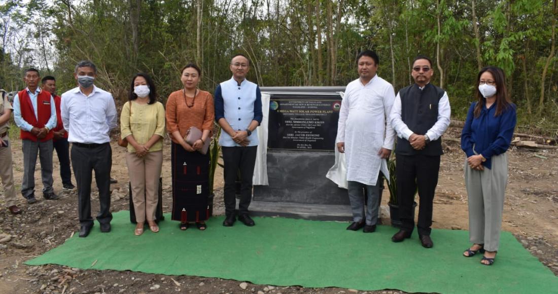 FOUNDATION STONE OF A 5 MEGAWATT SOLAR POWER PLANT LAID AT NIULAND