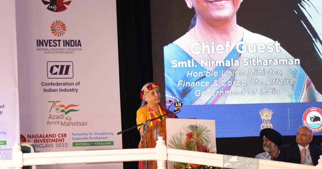 UNION FINANCE MINISTER NIRMALA SITHARAMAN GRACES CSR AND INVESTMENT CONCLAVE AT KOHIMA