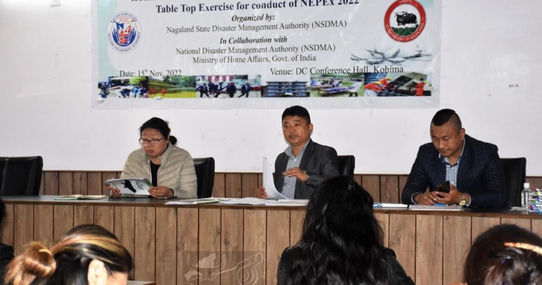 TABLETOP EXERCISE ON EARTHQUAKE SCENARIO HELD IN KOHIMA
