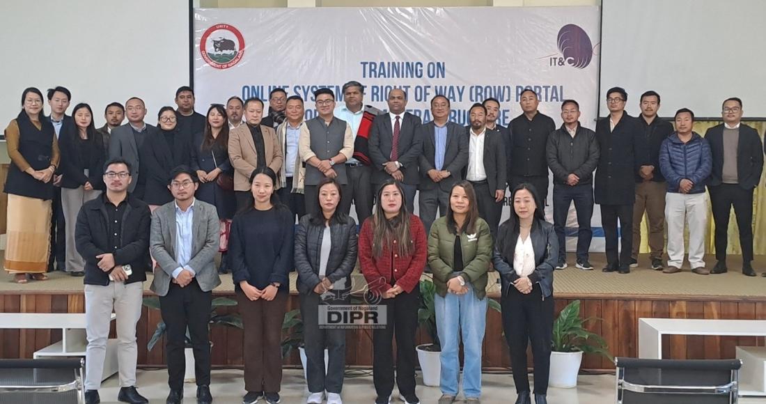 TRAINING ON ONLINE SYSTEM OF RIGHT OF WAY PORTAL FOR TELECOM AND ONLINE INNER LINE PERMIT SYSTEM HELD AT KOHIMA