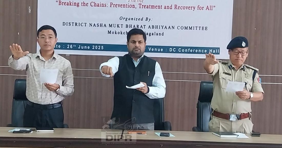 INTERNATIONAL DAY AGAINST DRUG ABUSE & ELLICIT TRAFFICKING HELD ACROSS THE STATE AT MOKOKCHUNG