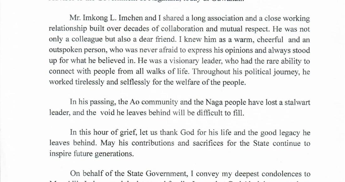 Condolences-Messages-for-Lt-Imkong-L-Imchen-from-Chief-Minister-Nagaland-Dr-Niephiu-Rio