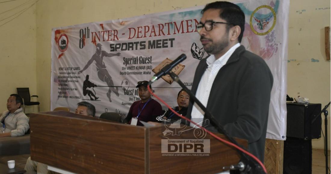 8th INTER-DEPARTMENTAL SPORTS MEET KICKS OFF IN WOKHA WITH ENTHUSIASTIC PARTICIPATION