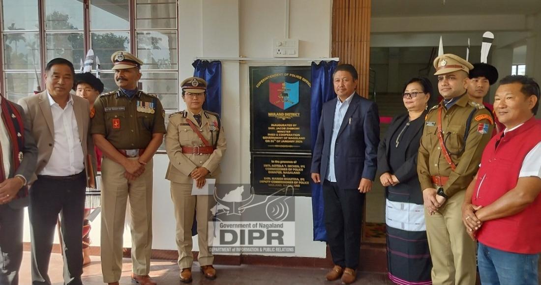 MINISTER JACOB ZHIMOMI JACOB INAUGURATES DCP OFFICE AT NIULAND
