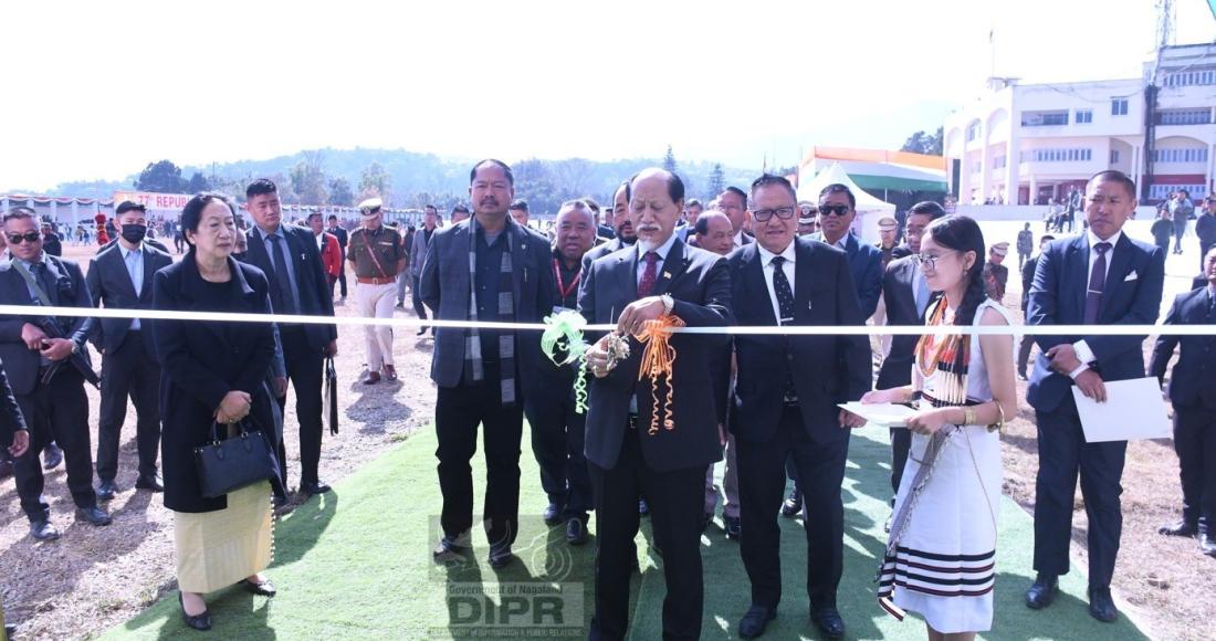 CM INAUGURATES EXHIBITION STALLS AT THE 77th REPUBLIC DAY CELEBRATION